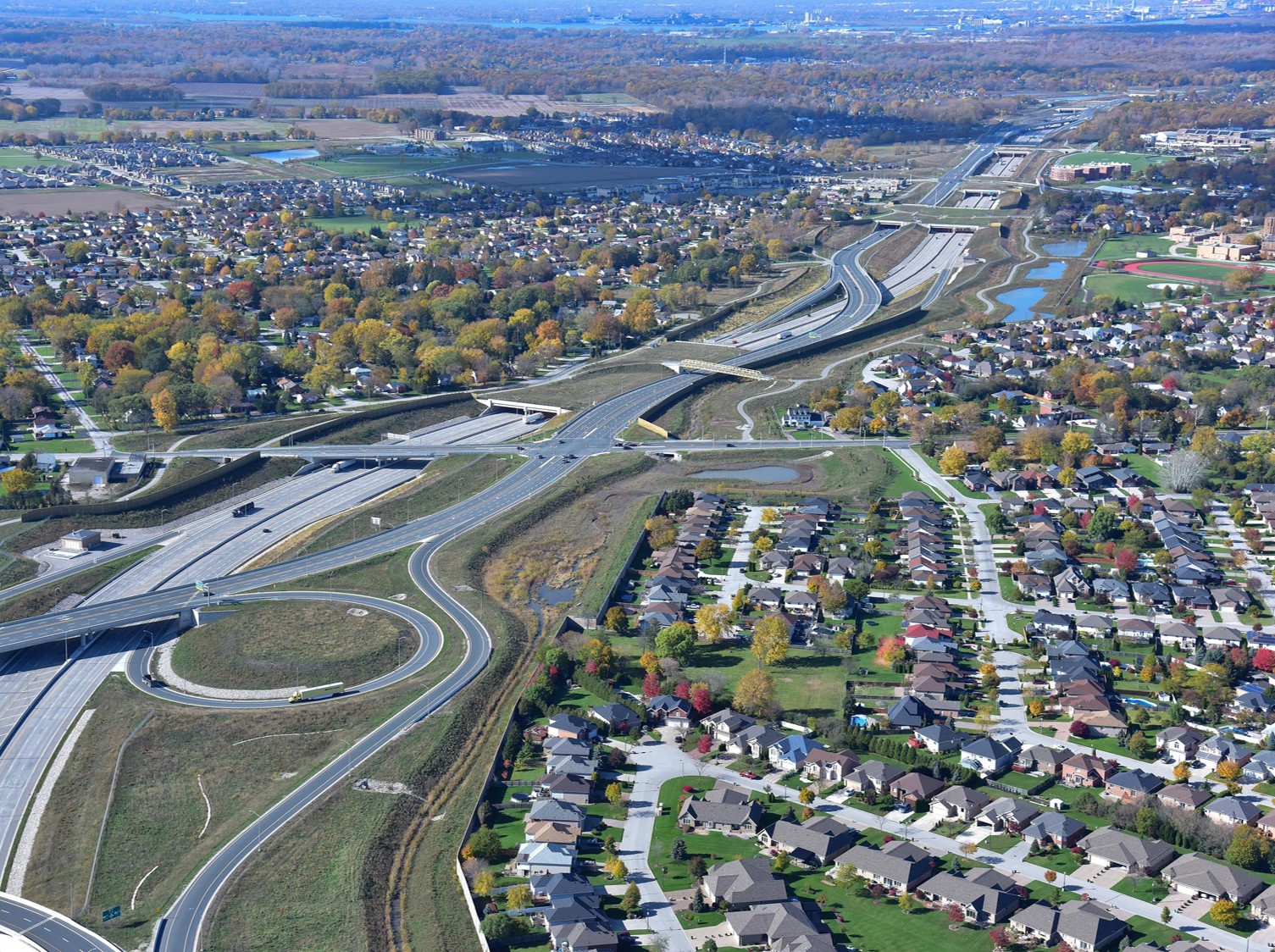 A photo of the Parkway after project completion