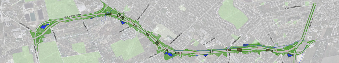 Rt. Hon. Herb Gray Parkway Roll Plan Map